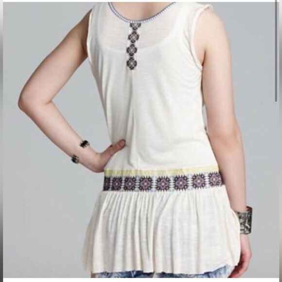 Free People Moonlight Mile Tunic Top Size Medium - Picture 3 of 7